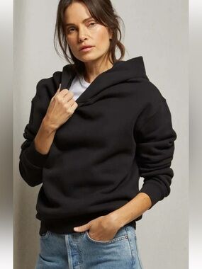 perfectwhitetee Black Relaxed Hoodie